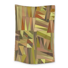 Earth Tones Geometric Shapes Unique Small Tapestry by Mariart