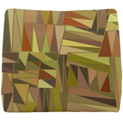 Earth Tones Geometric Shapes Unique Seat Cushion