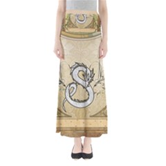 Wonderful Asian Dragon Full Length Maxi Skirt by FantasyWorld7