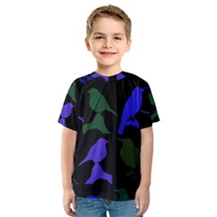 Bird Watching - Dark Colorful Kids  Sport Mesh Tee