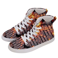 Music Notes Sound Musical Audio Men s Hi-top Skate Sneakers