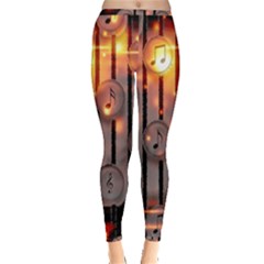 Music Notes Sound Musical Audio Inside Out Leggings