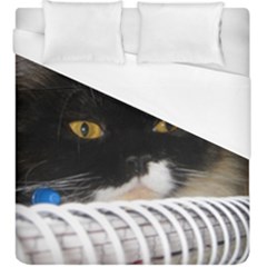 Cat Wanna Study Duvet Cover (king Size) by LoolyElzayat