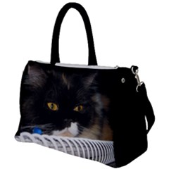 Cat Wanna Study Duffel Travel Bag by LoolyElzayat