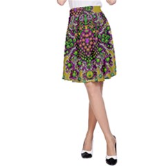 Ornate Dots And Decorative Colors A-line Skirt by pepitasart