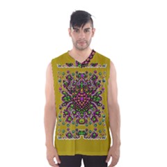 Ornate Dots And Decorative Colors Men s Basketball Tank Top by pepitasart