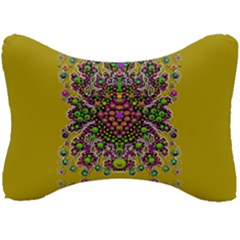 Ornate Dots And Decorative Colors Seat Head Rest Cushion by pepitasart