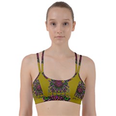 Ornate Dots And Decorative Colors Line Them Up Sports Bra by pepitasart