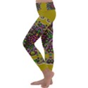 Ornate Dots And Decorative Colors Kids  Lightweight Velour Classic Yoga Leggings View2