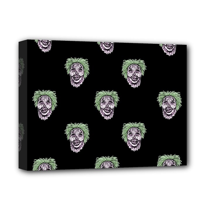 Creepy Zombies Motif Pattern Illustration Deluxe Canvas 16  x 12  (Stretched) 