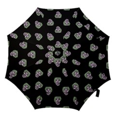 Creepy Zombies Motif Pattern Illustration Hook Handle Umbrellas (large) by dflcprintsclothing