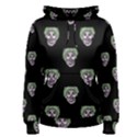 Creepy Zombies Motif Pattern Illustration Women s Pullover Hoodie View1