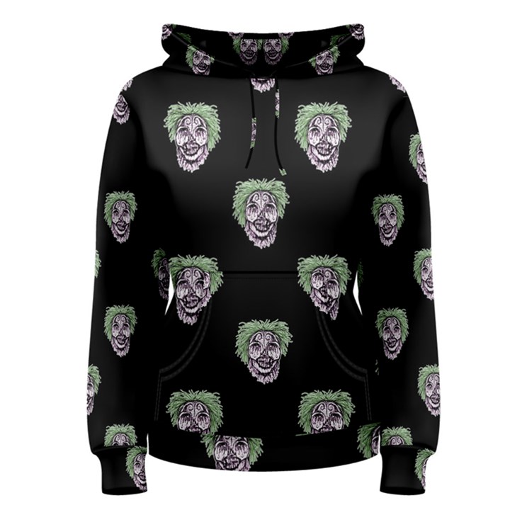 Creepy Zombies Motif Pattern Illustration Women s Pullover Hoodie