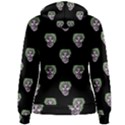 Creepy Zombies Motif Pattern Illustration Women s Pullover Hoodie View2