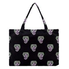 Creepy Zombies Motif Pattern Illustration Medium Tote Bag by dflcprintsclothing