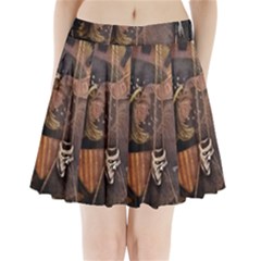 Grand Army Of The Republic Drum Pleated Mini Skirt by Riverwoman