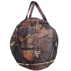 Grand Army Of The Republic Drum Giant Round Zipper Tote by Riverwoman