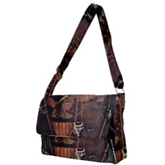 Grand Army Of The Republic Drum Full Print Messenger Bag by Riverwoman