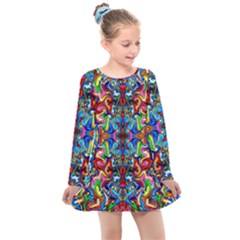 Ml 136 Kids  Long Sleeve Dress by ArtworkByPatrick