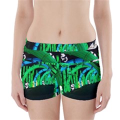 Dragon Lights Panda Boyleg Bikini Wrap Bottoms by Riverwoman