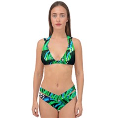 Dragon Lights Panda Double Strap Halter Bikini Set by Riverwoman