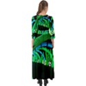 Dragon Lights panda Button Up Boho Maxi Dress View2