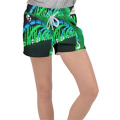 Dragon Lights Panda Women s Velour Lounge Shorts by Riverwoman