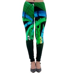 Dragon Lights Panda Lightweight Velour Leggings by Riverwoman