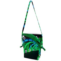 Dragon Lights Panda Folding Shoulder Bag by Riverwoman