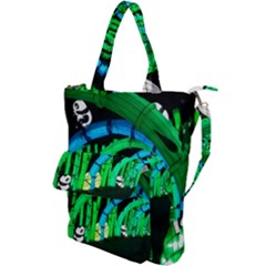 Dragon Lights Panda Shoulder Tote Bag