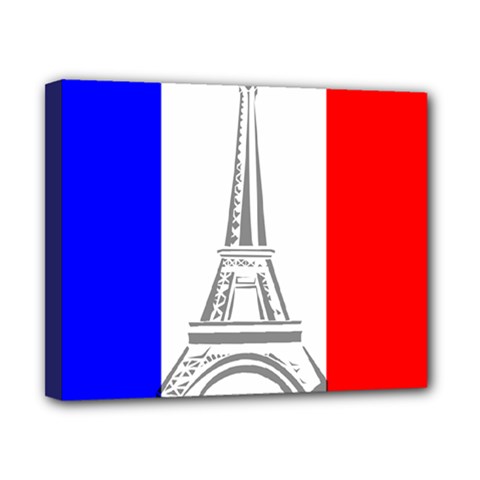 Eiffel Tower France Flag Tower Canvas 10  X 8  (stretched) by Sudhe