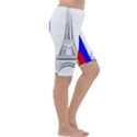 Eiffel Tower France Flag Tower Cropped Leggings  View3