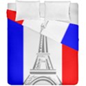 Eiffel Tower France Flag Tower Duvet Cover Double Side (California King Size) View1