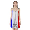 Eiffel Tower France Flag Tower Satin Night Slip View1