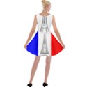 Eiffel Tower France Flag Tower Velvet Skater Dress View2