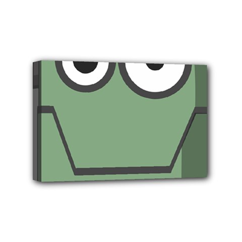 Cartoon Cute Frankenstein Halloween Mini Canvas 6  X 4  (stretched) by Sudhe