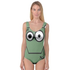 Cartoon Cute Frankenstein Halloween Princess Tank Leotard  by Sudhe