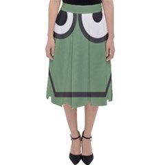 Cartoon Cute Frankenstein Halloween Classic Midi Skirt by Sudhe