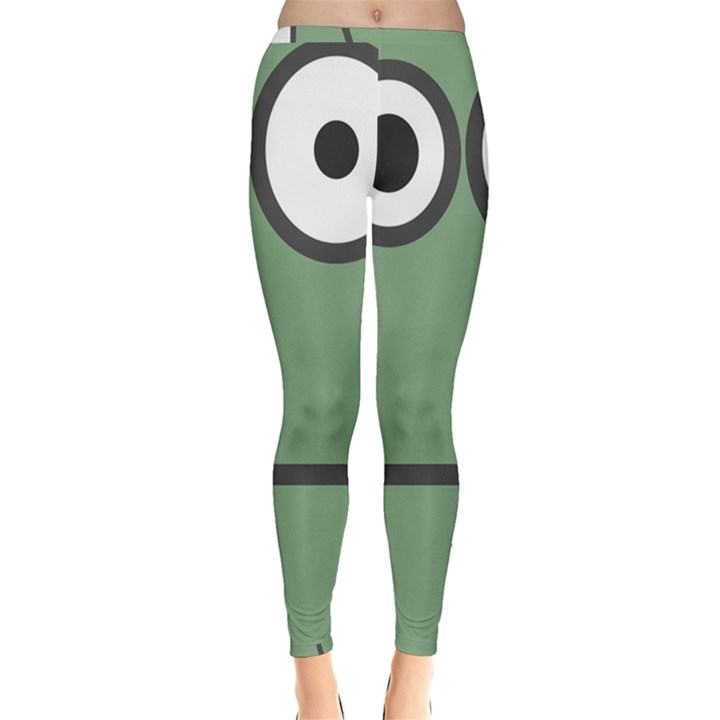 Cartoon Cute Frankenstein Halloween Inside Out Leggings