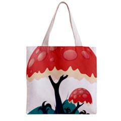 Tree Art Trunk Artwork Cartoon Zipper Grocery Tote Bag by Sudhe