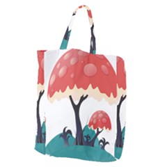 Tree Art Trunk Artwork Cartoon Giant Grocery Tote by Sudhe