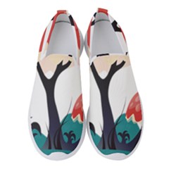 Tree Art Trunk Artwork Cartoon Women s Slip On Sneakers by Sudhe