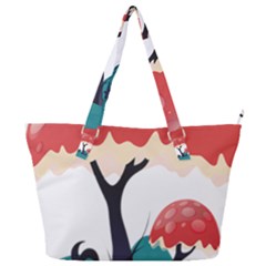 Tree Art Trunk Artwork Cartoon Full Print Shoulder Bag by Sudhe