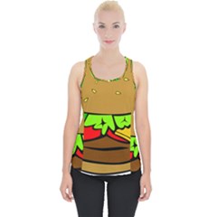 Hamburger Cheeseburger Fast Food Piece Up Tank Top by Sudhe