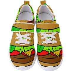 Hamburger Cheeseburger Fast Food Men s Velcro Strap Shoes by Sudhe