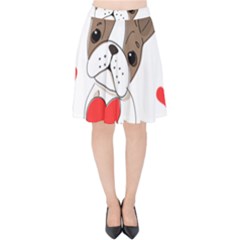 Animation Dog Cute Animate Comic Velvet High Waist Skirt by Sudhe