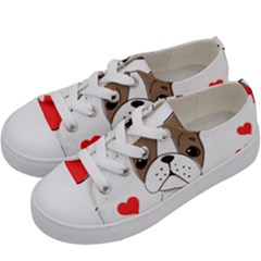 Animation Dog Cute Animate Comic Kids  Low Top Canvas Sneakers by Sudhe