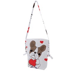 Animation Dog Cute Animate Comic Folding Shoulder Bag by Sudhe