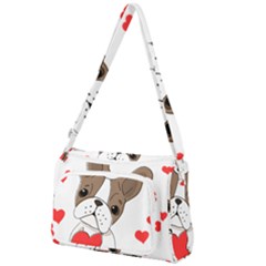 Animation Dog Cute Animate Comic Front Pocket Crossbody Bag by Sudhe