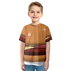 Hamburger Cheeseburger Burger Lunch Kids  Sport Mesh Tee